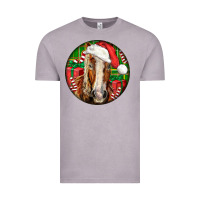 Vintage Zinc Belgian Horse  Christmas Vintage Tee - LillyAllenDesigns