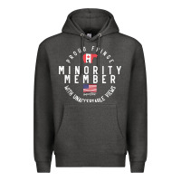 Charcoal Heather proud member of small fringe minority with unacceptable view t shirt Premium Hoodie - linhVisuals