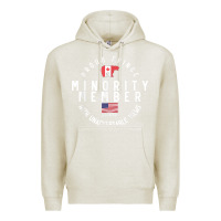 Oatmeal Heather proud member of small fringe minority with unacceptable view t shirt Premium Hoodie - linhVisuals