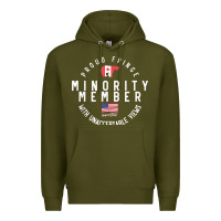 Army Green proud member of small fringe minority with unacceptable view t shirt Premium Hoodie - linhVisuals