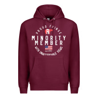 Burgundy proud member of small fringe minority with unacceptable view t shirt Premium Hoodie - linhVisuals