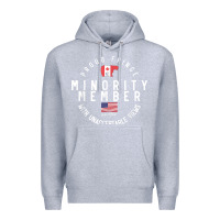 Heather Grey proud member of small fringe minority with unacceptable view t shirt Premium Hoodie - linhVisuals