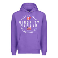 Purple proud member of small fringe minority with unacceptable view t shirt Premium Hoodie - linhVisuals