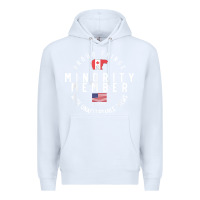 White proud member of small fringe minority with unacceptable view t shirt Premium Hoodie - linhVisuals