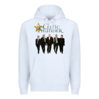 White Celtic Thunder Premium Hoodie - linhVisuals