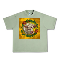 Oil Green christmas charolais cow face Urban Heavy Tee - LillyAllenDesigns