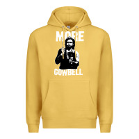 Antique Gold more cowbell Premium Hoodie - linhVisuals