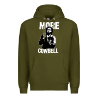 Army Green more cowbell Premium Hoodie - linhVisuals