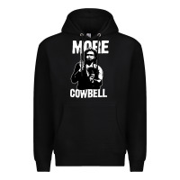 Black more cowbell Premium Hoodie - linhVisuals