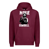 Burgundy more cowbell Premium Hoodie - linhVisuals