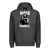 Charcoal Heather more cowbell Premium Hoodie - linhVisuals