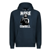 Navy more cowbell Premium Hoodie - linhVisuals