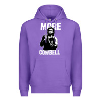 Purple more cowbell Premium Hoodie - linhVisuals