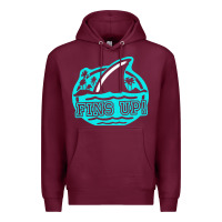 Burgundy fins up ocean Premium Hoodie - linhVisuals