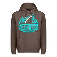 Coffee fins up ocean Premium Hoodie - linhVisuals