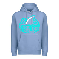 Colony Blue fins up ocean Premium Hoodie - linhVisuals