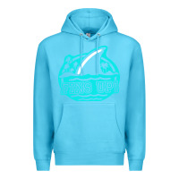 Ocean Blue fins up ocean Premium Hoodie - linhVisuals