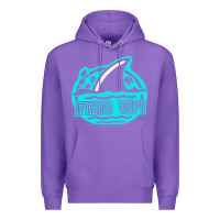 Purple fins up ocean Premium Hoodie - linhVisuals