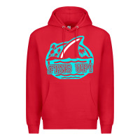 Red fins up ocean Premium Hoodie - linhVisuals