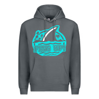 Rock fins up ocean Premium Hoodie - linhVisuals