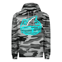 Slate Camo fins up ocean Premium Hoodie - linhVisuals