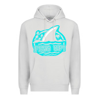 Dove Grey fins up ocean Premium Hoodie - linhVisuals