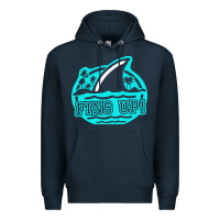 Navy fins up ocean Premium Hoodie - linhVisuals