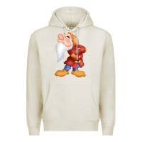Oatmeal Heather grumpy dopey dwarf Premium Hoodie - linhVisuals