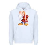 White grumpy dopey dwarf Premium Hoodie - linhVisuals