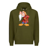 Army Green grumpy dopey dwarf Premium Hoodie - linhVisuals