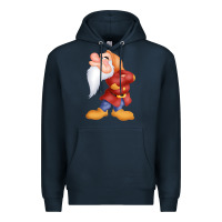 Navy grumpy dopey dwarf Premium Hoodie - linhVisuals
