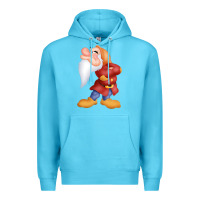 Ocean Blue grumpy dopey dwarf Premium Hoodie - linhVisuals