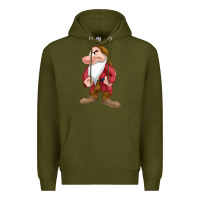 Army Green grumpy dopey dwarf Premium Hoodie - linhVisuals