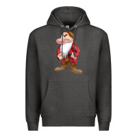 Charcoal Heather grumpy dopey dwarf Premium Hoodie - linhVisuals