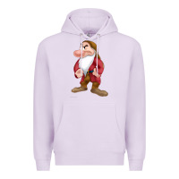 Lilac grumpy dopey dwarf Premium Hoodie - linhVisuals