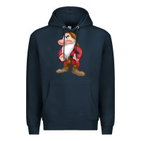Navy grumpy dopey dwarf Premium Hoodie - linhVisuals