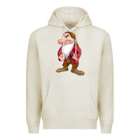 Oatmeal Heather grumpy dopey dwarf Premium Hoodie - linhVisuals