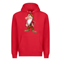 Red grumpy dopey dwarf Premium Hoodie - linhVisuals