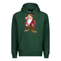Sports Green grumpy dopey dwarf Premium Hoodie - linhVisuals