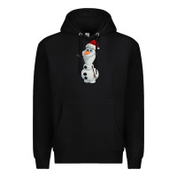 Black olaf Premium Hoodie - linhVisuals