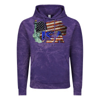 Cloud Purple usa  statue of liberty Vintage Hoodie - BarkalooDesign