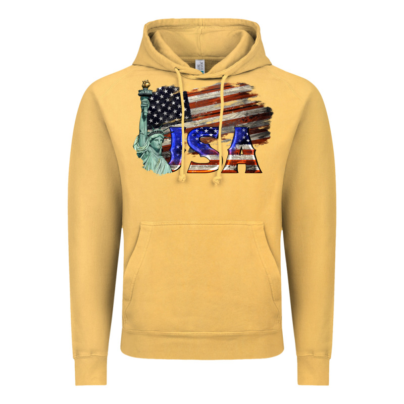 Usa  Statue Of Liberty Vintage Hoodie by BarkalooDesign | Teevron