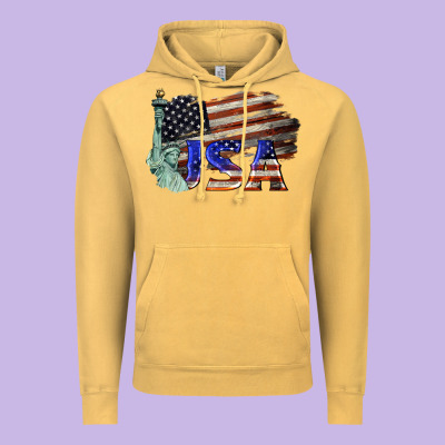 Usa  Statue Of Liberty Vintage Hoodie Designed By Barkaloodesign
