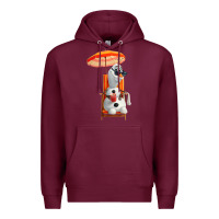Burgundy olaf Premium Hoodie - linhVisuals