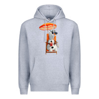Heather Grey olaf Premium Hoodie - linhVisuals