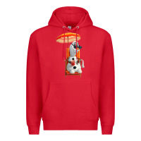 Red olaf Premium Hoodie - linhVisuals