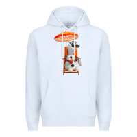 White olaf Premium Hoodie - linhVisuals