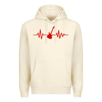 Sandshell heartbeat electric guitar Premium Hoodie - linhVisuals