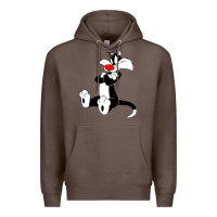 Coffee sylvester cat Premium Hoodie - linhVisuals
