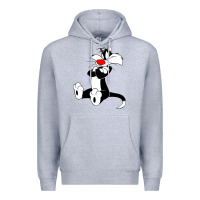 Heather Grey sylvester cat Premium Hoodie - linhVisuals